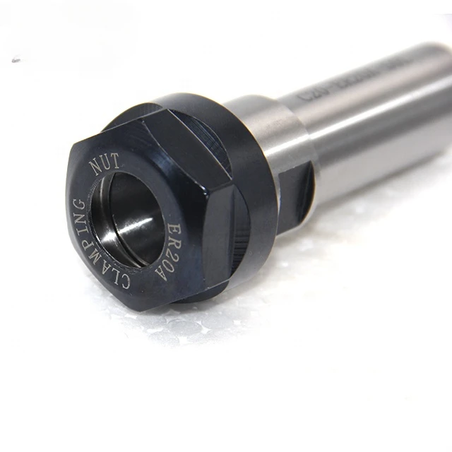 ER Collet Straight Shank Holder High Quality C20 Straight Shank with Mini Nut C20-ER25-100  Extension Bar