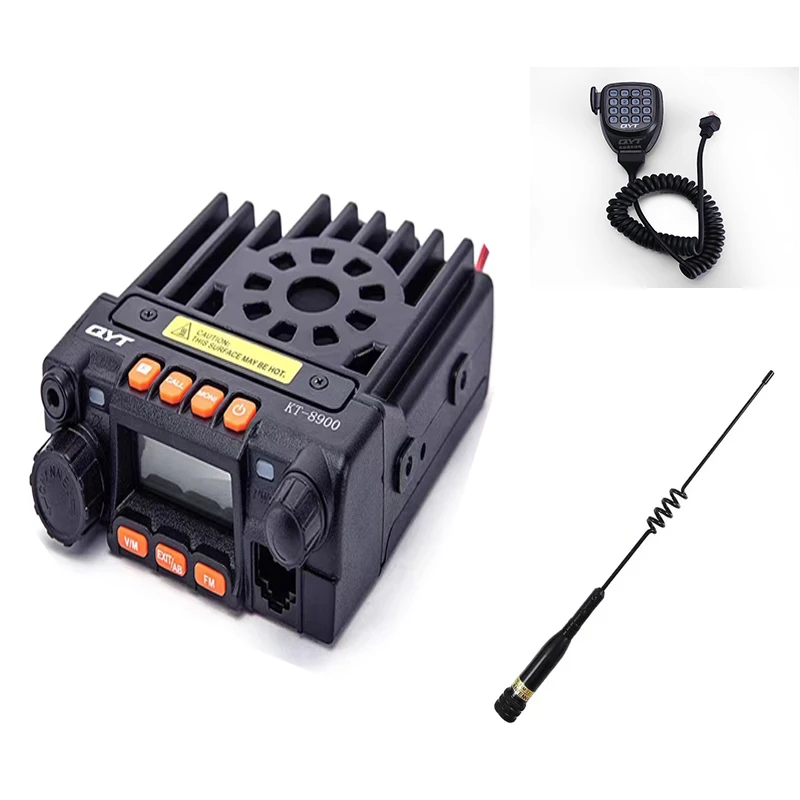 Mini-car walkie-talkie QYT KT-8900 25W dual-band mobile transceiver UHF/VHF 136-174/400-480MHz car-mounted platform