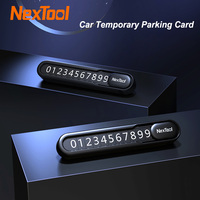 NexTool 5Sets Car Temporary Parking Card Hide Phone Number Card Plate Replacable Number Plates Belt Cutter Window Breake