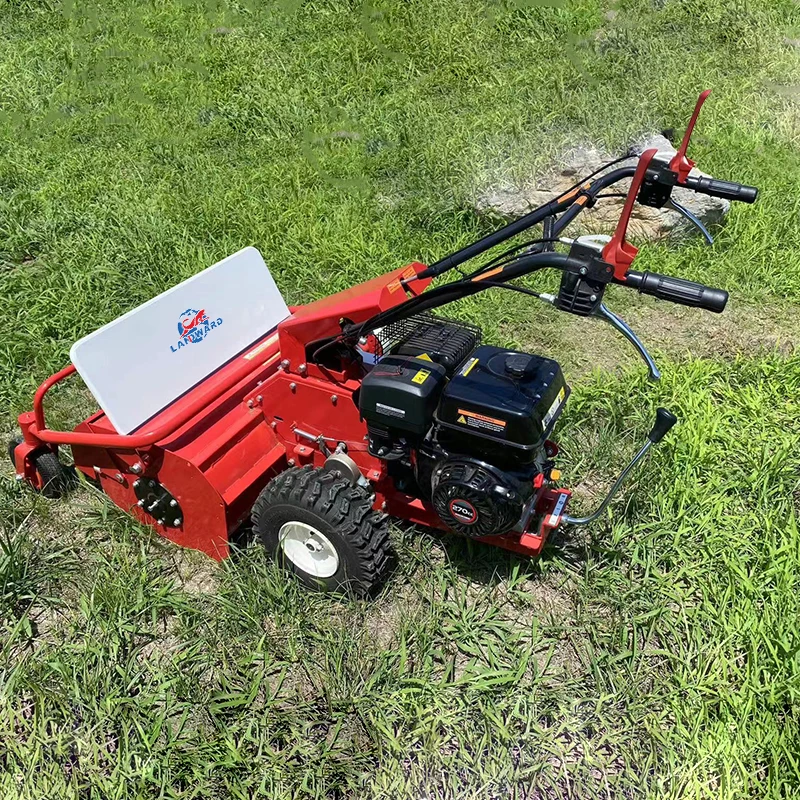 LANDPunta D-Tondeuse à Gazon RC Télécommandée, Machine à Tondre les Mauvaises Herbes, Personnalisation d'Usine sur Chenilles, Tout Terrain, Chine