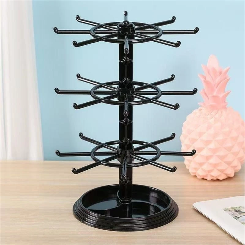

X6HE Multifunctional Jewelry Display Rotating Tower Plastic Texture Suitable for Necklace Bracelet Storage and Presentation
