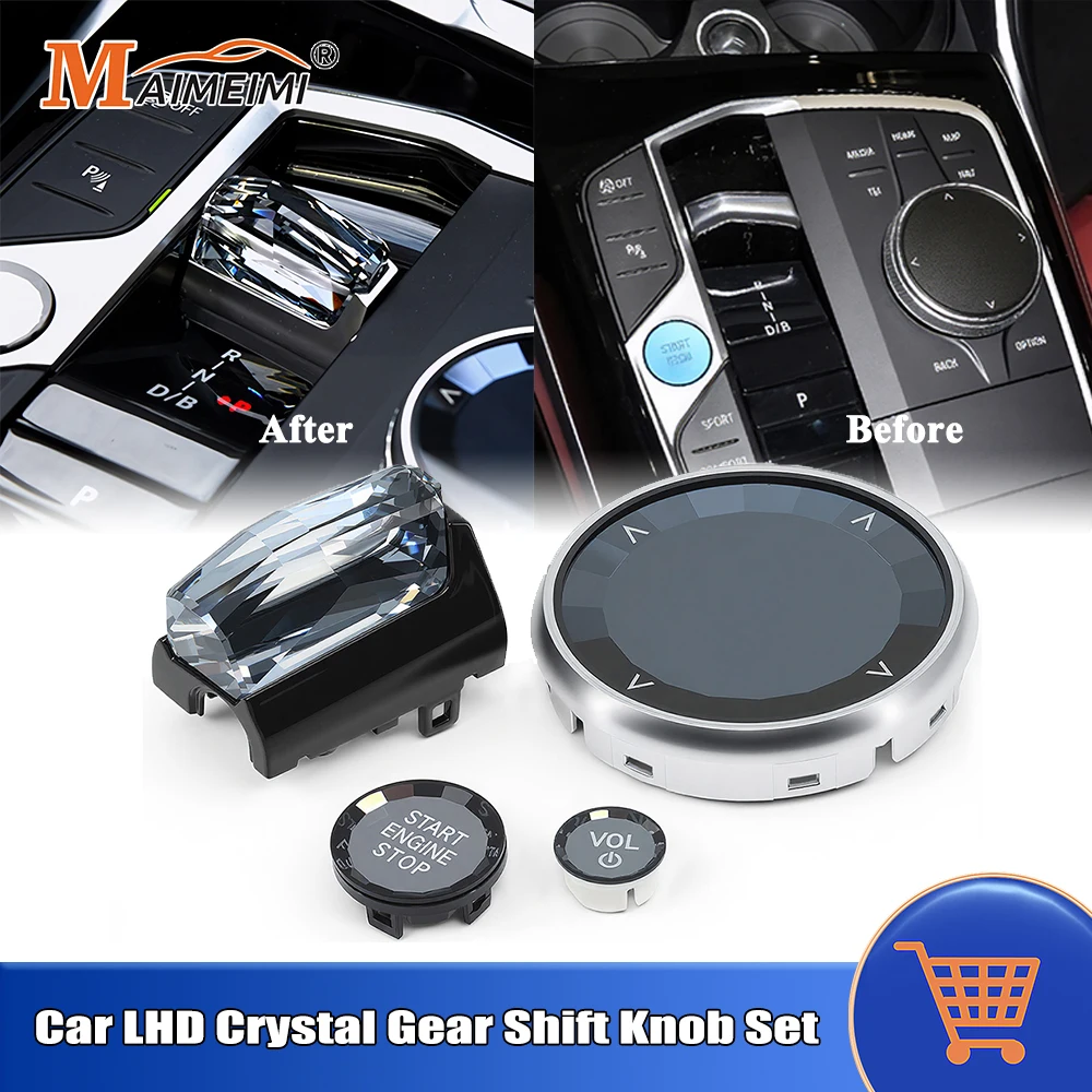 

Автомобильные аксессуары, набор ручек переключения передач с левым рулем, предназначенный для BMW G20 G21 G22 G23 G26 ix3 G01 i3 F44 F45 F46 2023-25