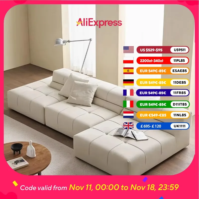 

Aesthetic Living Room Sofas Designer Italian Recliner Lazy Living Room Sofas Loveseat Modern Divano Moderno Furniture Home