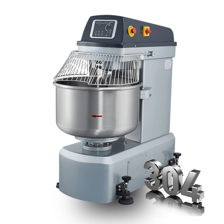 

New Industrial Bakery Spiral Dough Mixer Automatic Commercial Stainless Steel Bowl 3-Speed Adjustable Long Service Life