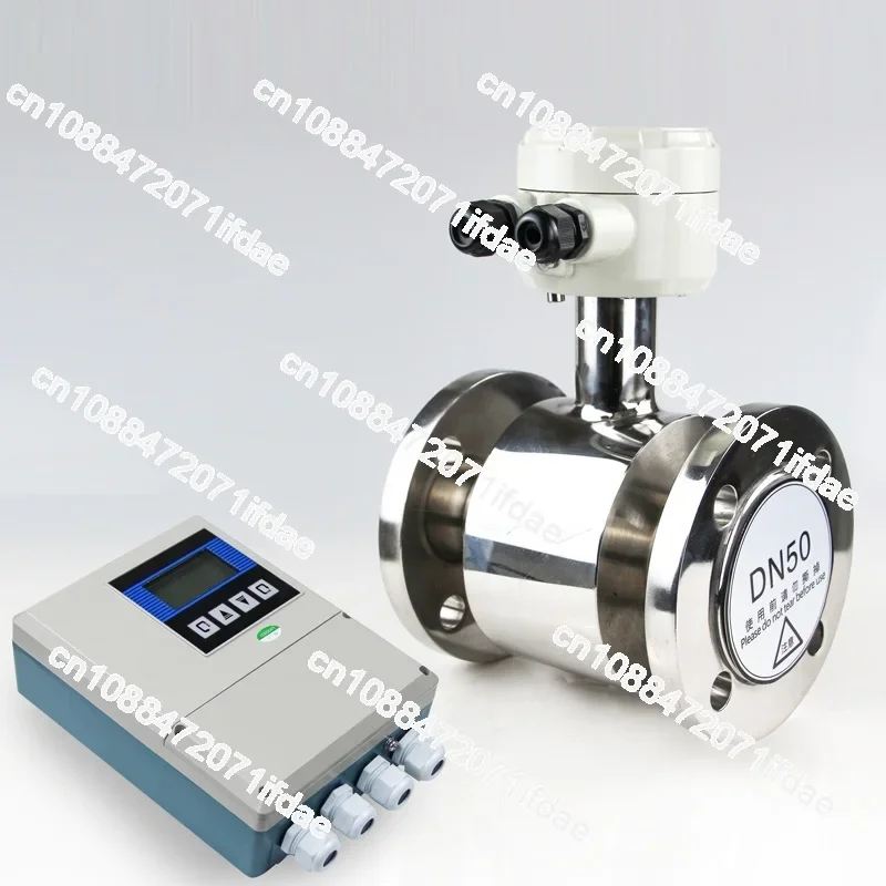 Intelligent LDG stainless steel electromagnetic flowmeter pipeline split explosion-proof sewage liquid