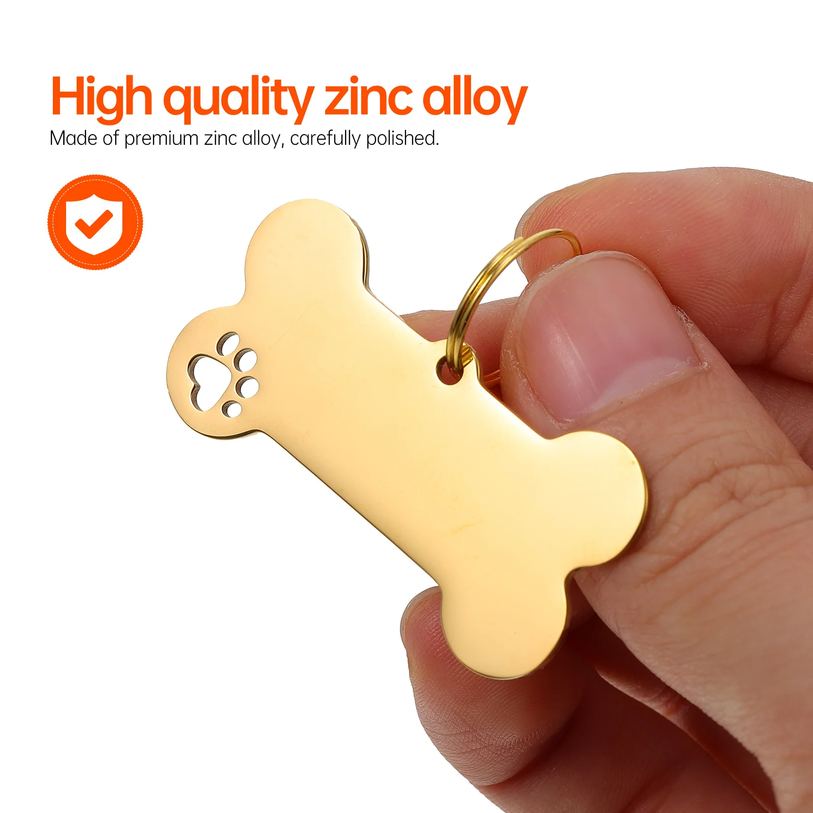 

1Set Premium Polished Stainless Steel Pet Tag Stylish Eye-Catching Unique Charmer Elegant Stainless Steel Pet Tag