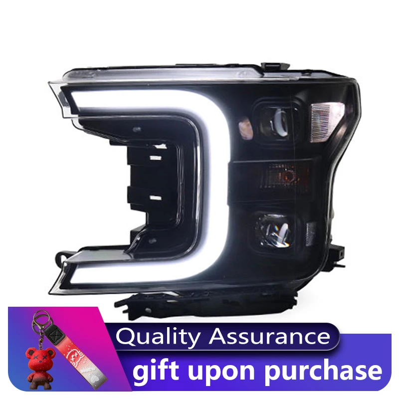 

2 шт. авто фары для Ford Raptor F150 F-150 2018-2020, передняя лампа, модифицированная DRL фара, динамическая светодиодная линза проектора, инструменты для автомобиля