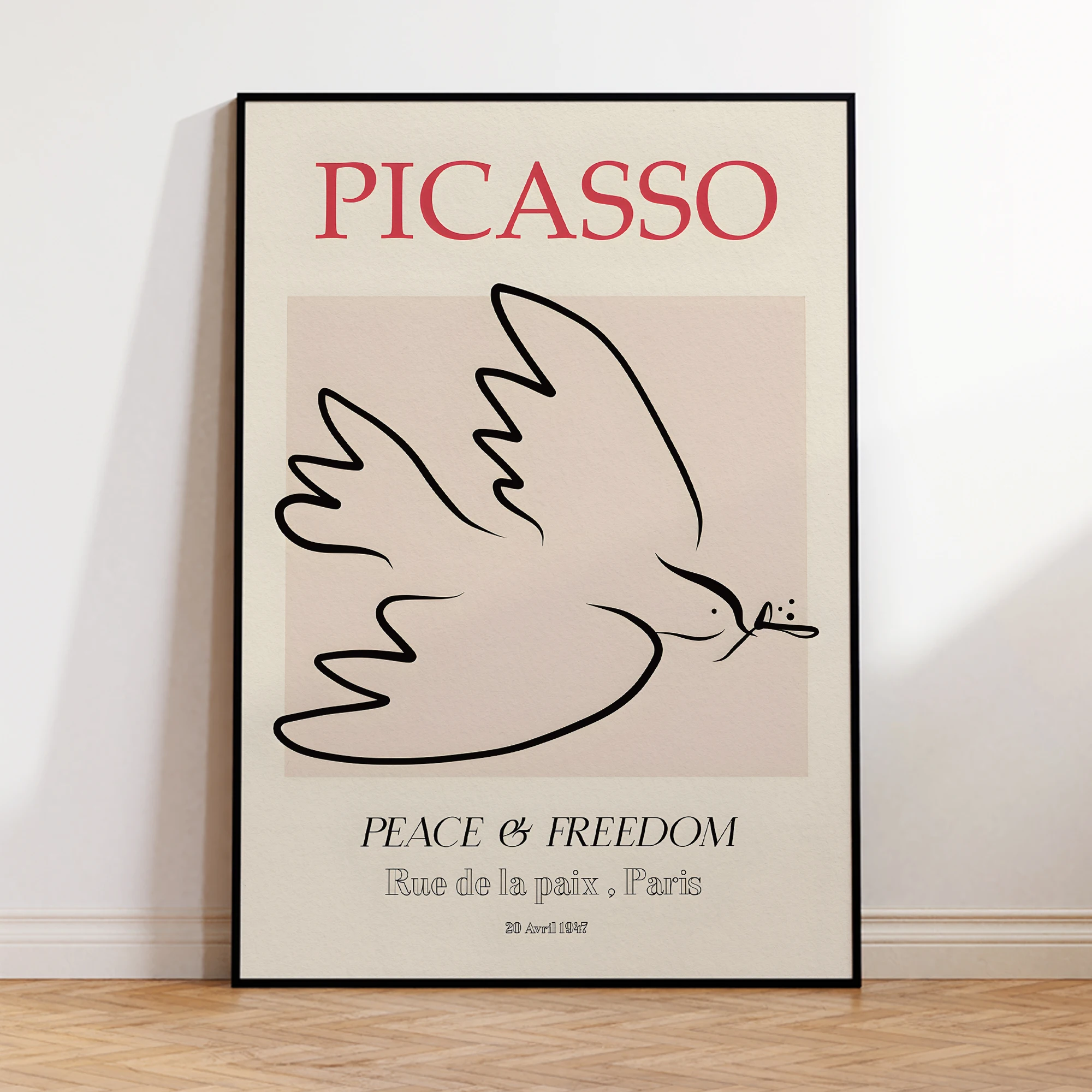 Modern Picasso Peace Bird Peace And Freedom Wall Art Prints Canvas Painting Poster Picture For Living Room Home Decor