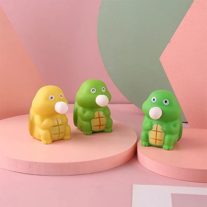 動物かわいい抗ストレスボール減圧伸縮式恐竜赤ちゃんバブルを吹く抽象的なソフトスティッキースクイッシストレス J107