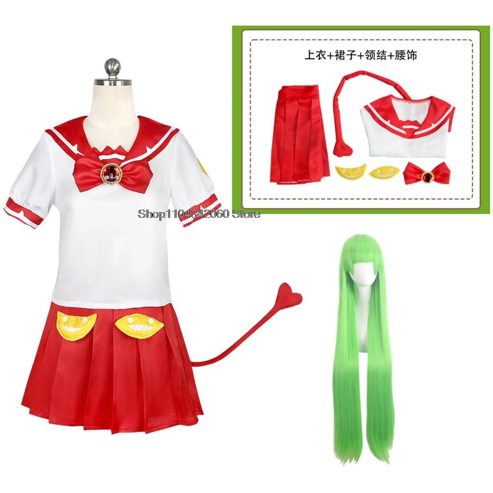 Anime Welcome to Demon School Iruma-kun Valac Clara Cosplay Costume Custom Women school Uniform JK shoes Hair Accessories cos