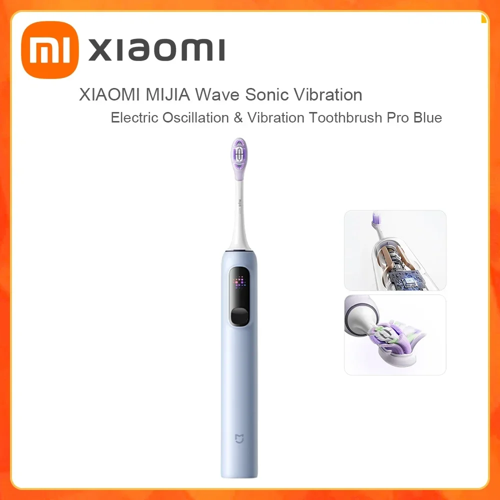 

XIAOMI MIJIA Wave Sonic Vibration Electric Oscillation & Vibration Toothbrush Teeth Whitening Ultrasonic Vibration Oral Cleaner