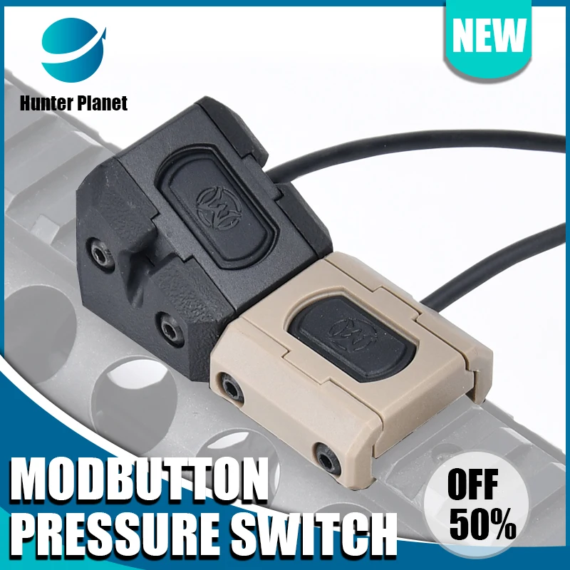 WADSN ModButton Remote Pressure Switch for SF M300 M600 flashlight Weapon Light PEQ15  DBAL CQBL NGAL Fit Keymod M-Lok