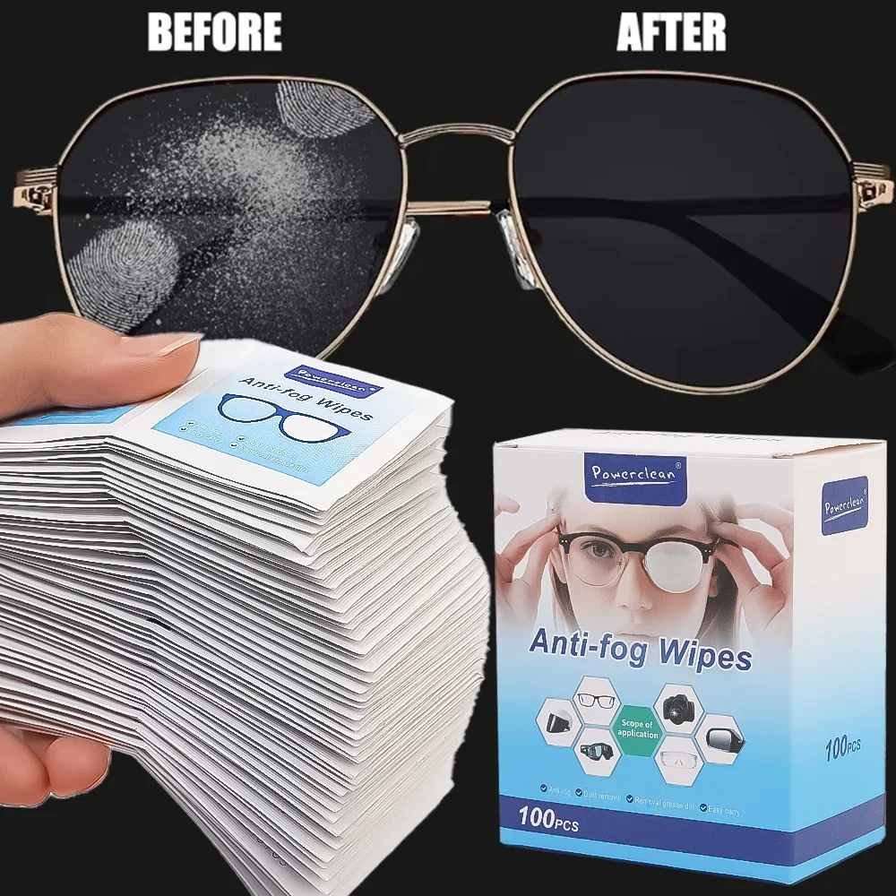 100-200Pcs Disposable Eyeglass Cleaning Pads Traceless Quick Drying Mobile Phone Screen Wipes Remove Oil Dust Removal