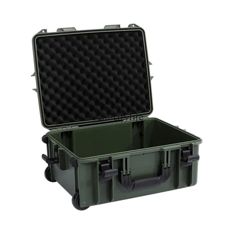 Safety Box Army Green Photography Camera Equipment Box SLR Tool Protection