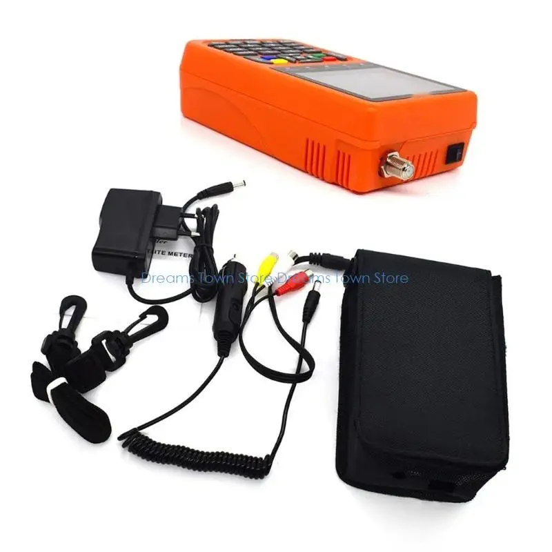 HX6A Dvbs S2X Satellite Meter Abs Portable Design 3.5 Foot Lcd Screen 3000Ma Battery 4 Hours Work