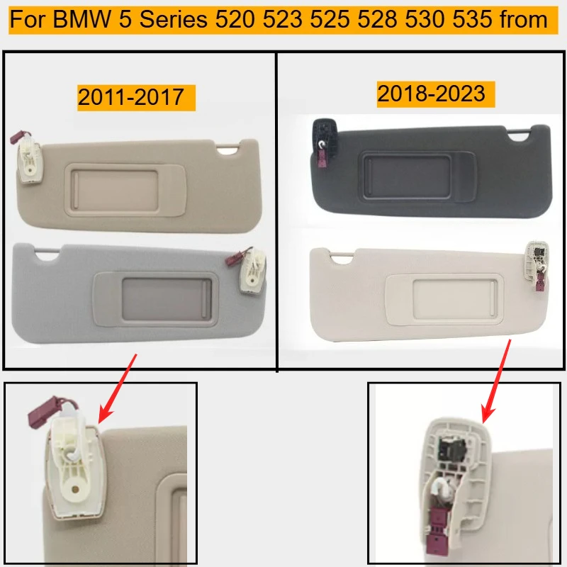 

For BMW 2011-2023 5 Series 520 523 525 528 530 535 Car visor Sunshade makeup mirror
