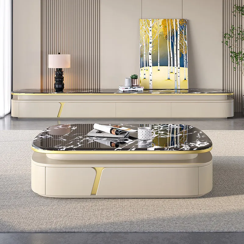 

White Luxury Tv Cabinet Living Room Hiding Handles Modern Tv Cabinet Luxury Entertainment Mobili Per La Casa House Accessories