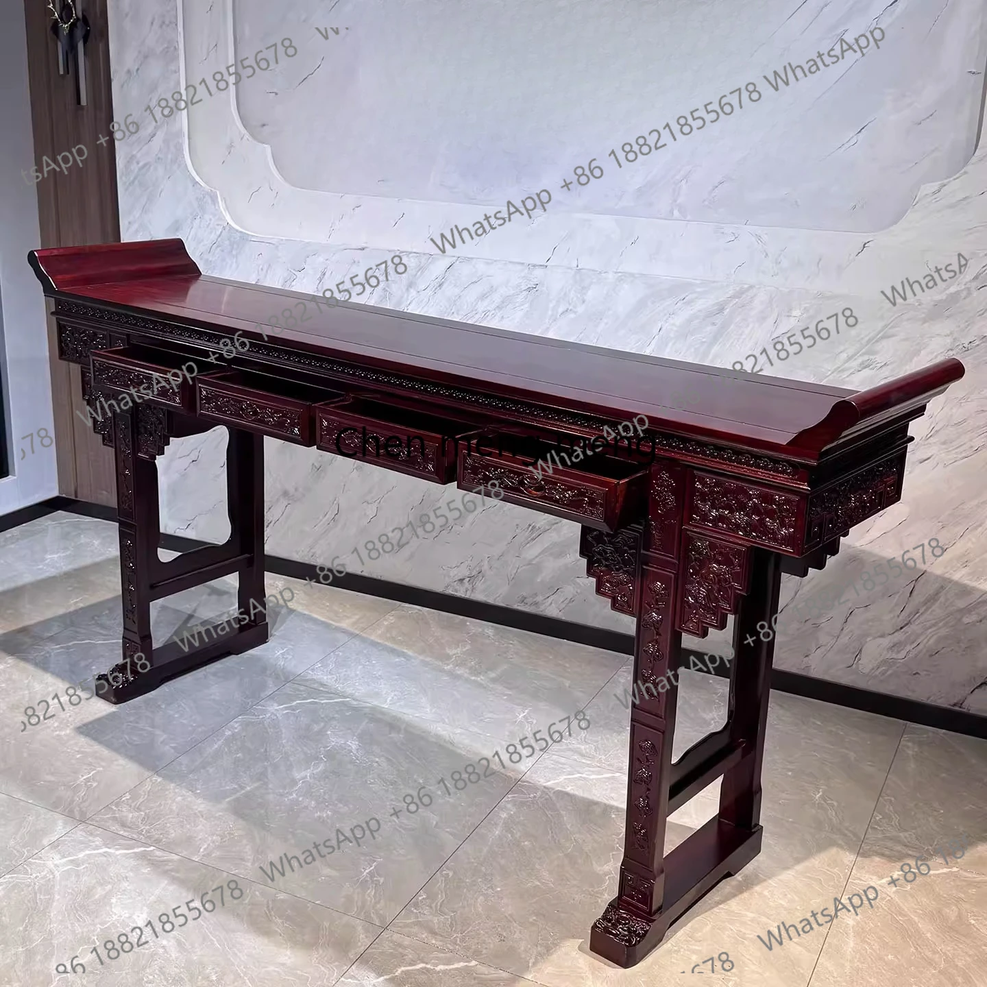 

Стол из кислой ветки из красного дерева с чехлом для полоски для рисования Zhongtang, мебель из цельного дерева с деформированной головкой, бытовой столик для дани