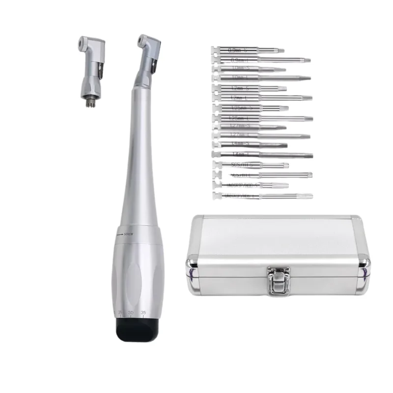 

Dental Universal Implant Torque With 16pcs Drivers Wrench Dentistry Latch Head Handpiece 5 to 35 N.cm Dental Instrument