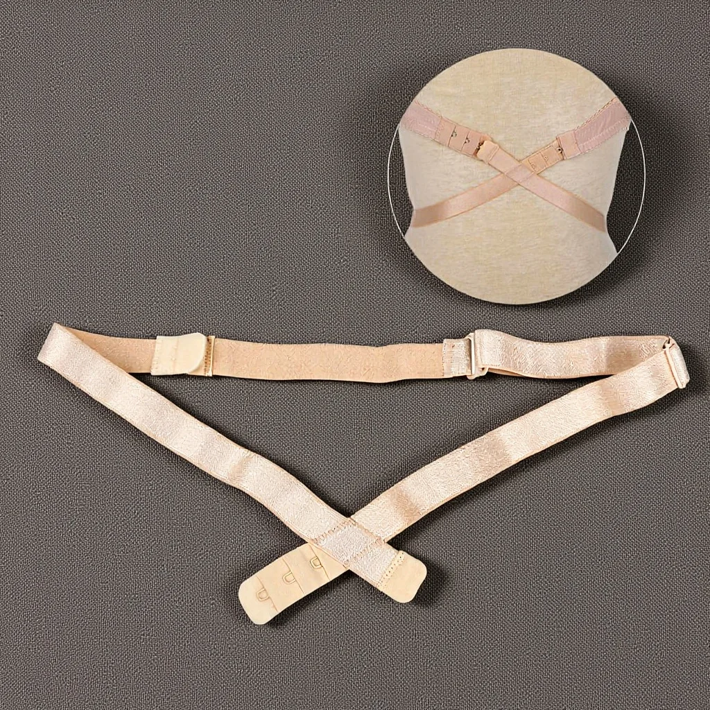 

1pcs Backless Bra Strap Extender 3 Hooks Adjustable For Low Back Dress Shirt Skin Color Converter Outfits Women'S Intimates