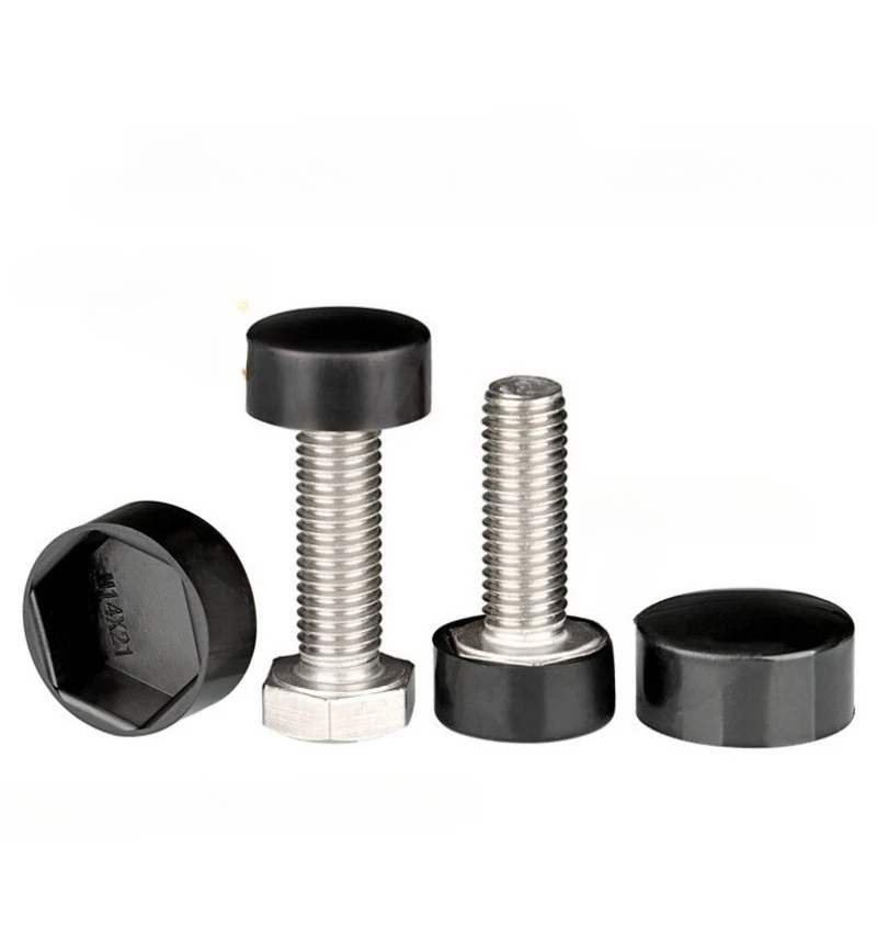 M4 M5 M6 M8 M10 M12 tuerca de perno de rueda de coche cubierta de tapa de protección de cúpula hexagonal expuesto tornillo de tuerca de neumático de coche de plástico decoración Exterior
