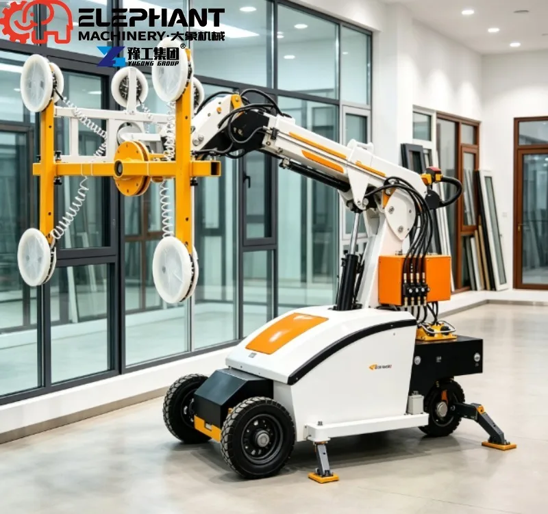 800kg Capacity Glass Lifter Machine, 5m Lifting Height CE Certified Vacuum Suction Cups For Sandwich Panels