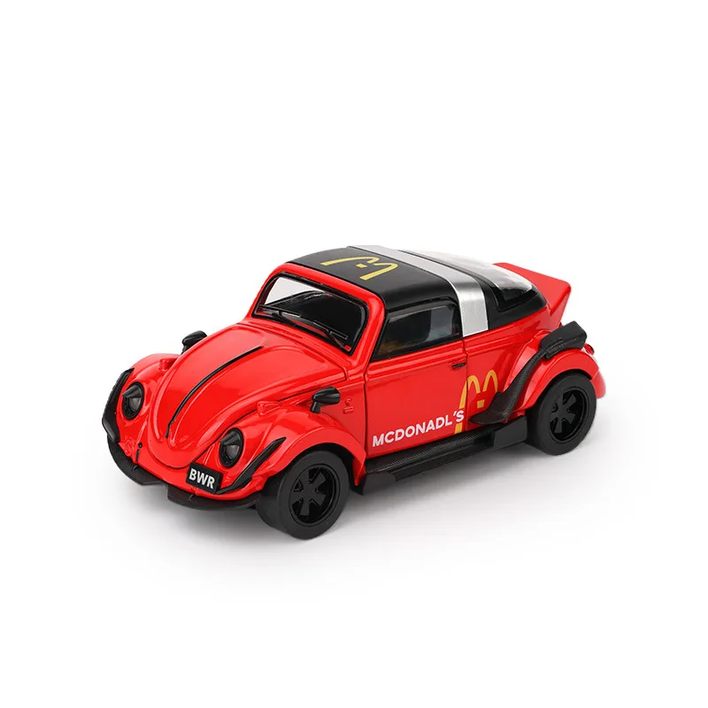

Модель спортивного автомобиля Zhongyuanxing 1:32 Beetle Shell из сплава с имитацией звука и света, откатным механизмом и съемными элементами, игрушечная машинка-трансформер