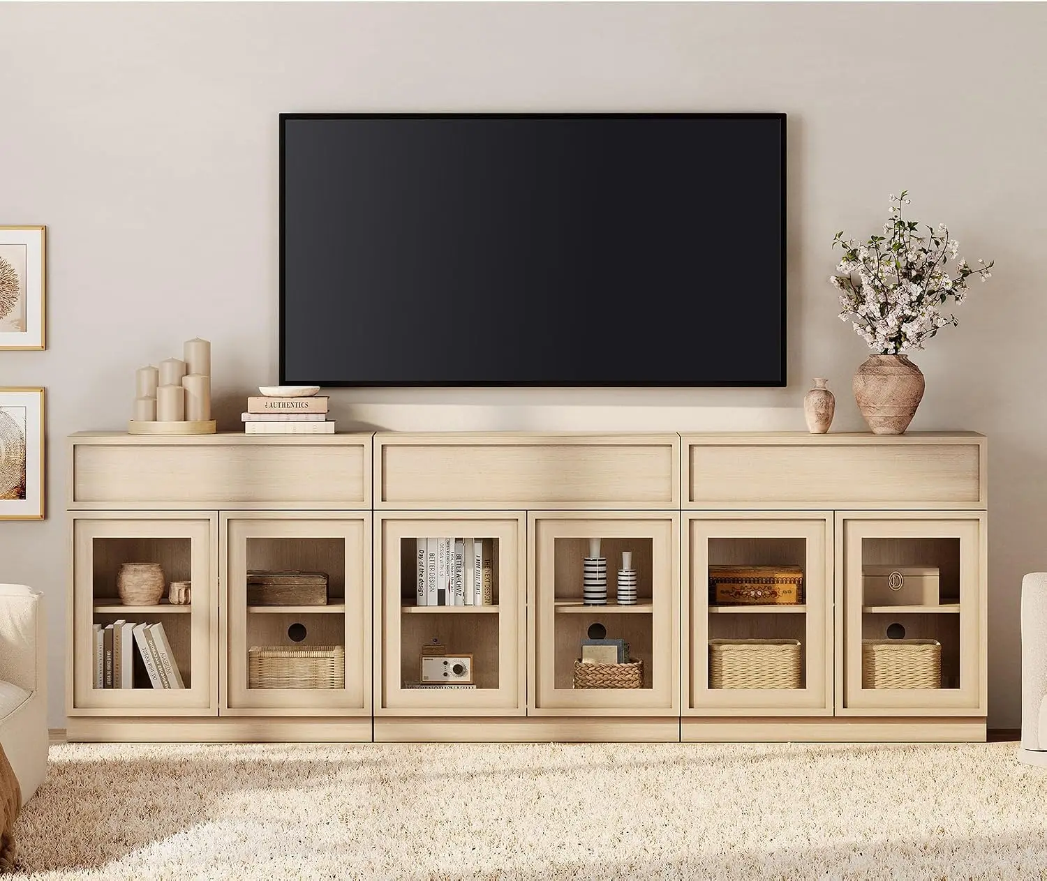 Wooden TV Stand for 100