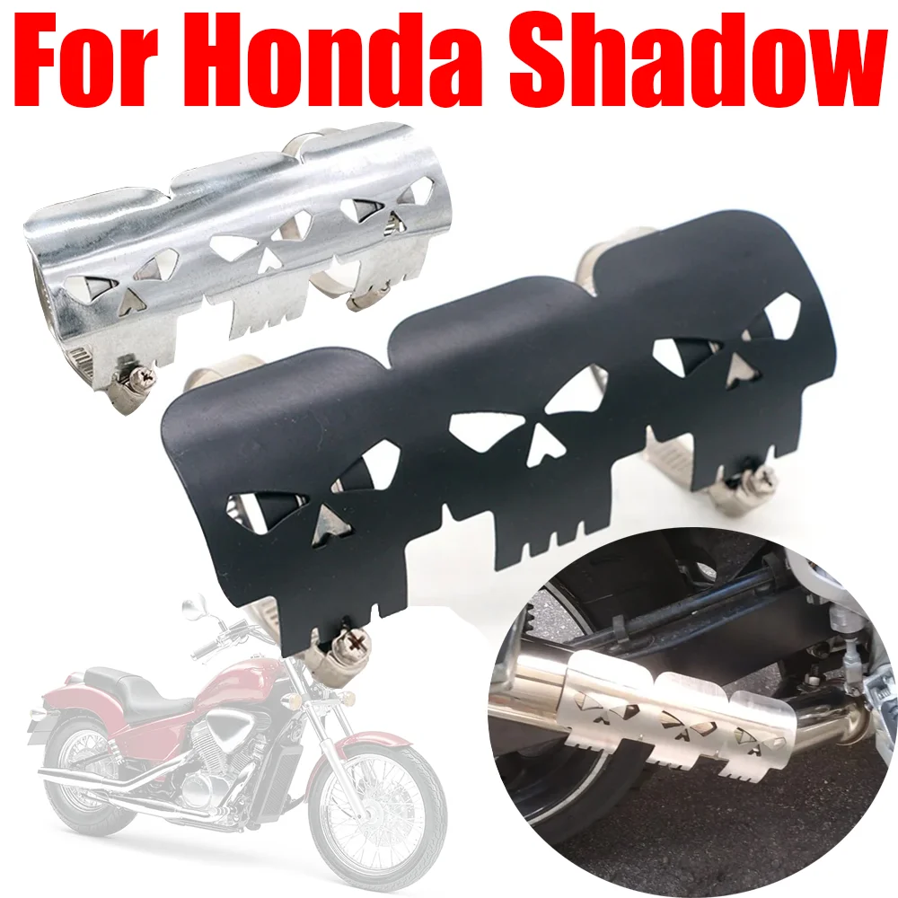 For Honda Shadow VT 125 400 600 750 1100 VT125 VT400 VT600 Classic Accessories Exhaust Pipe Heat Shield Cover Muffler Protector