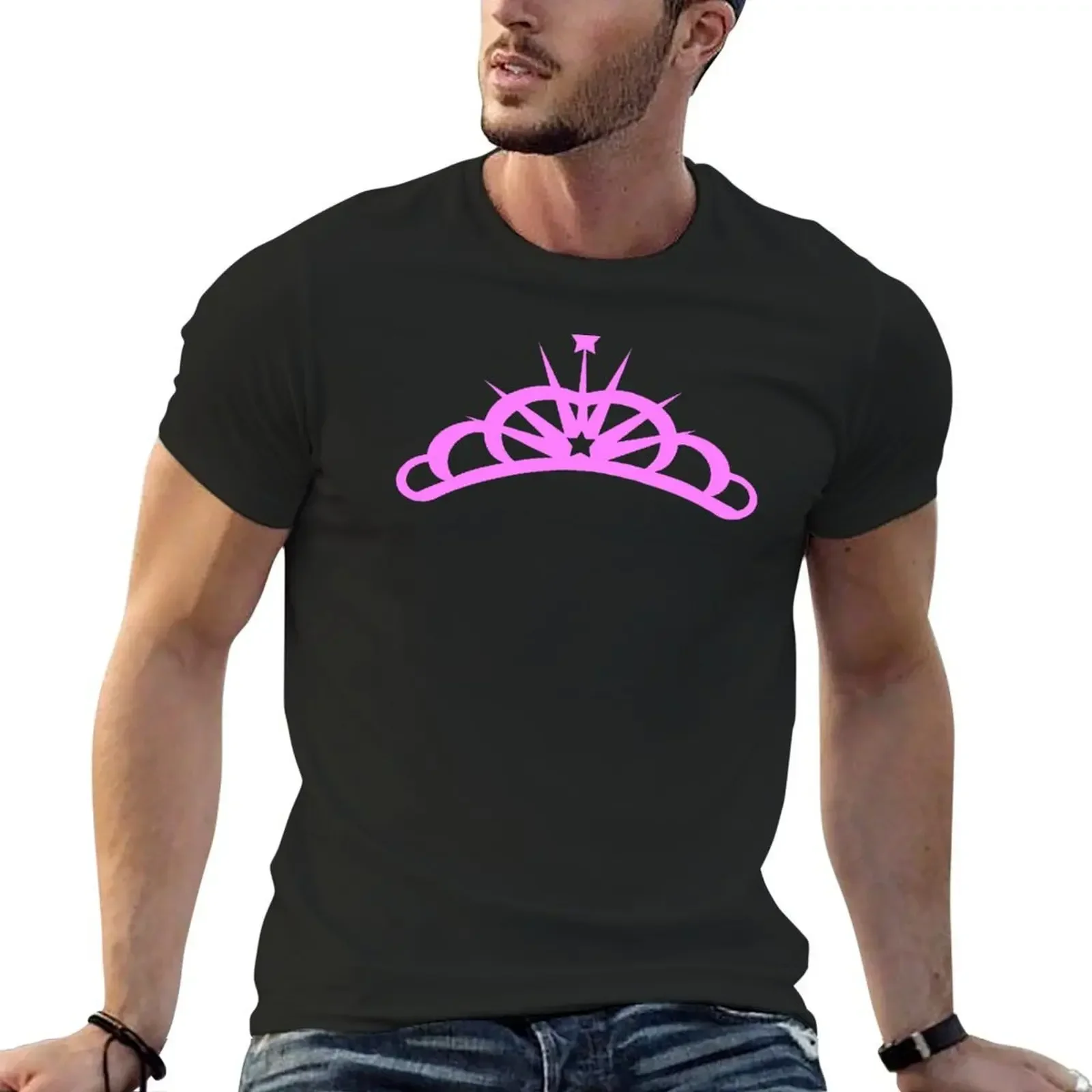 Tiara T-Shirt anime blue archive hippie clothes funny t shirts for men