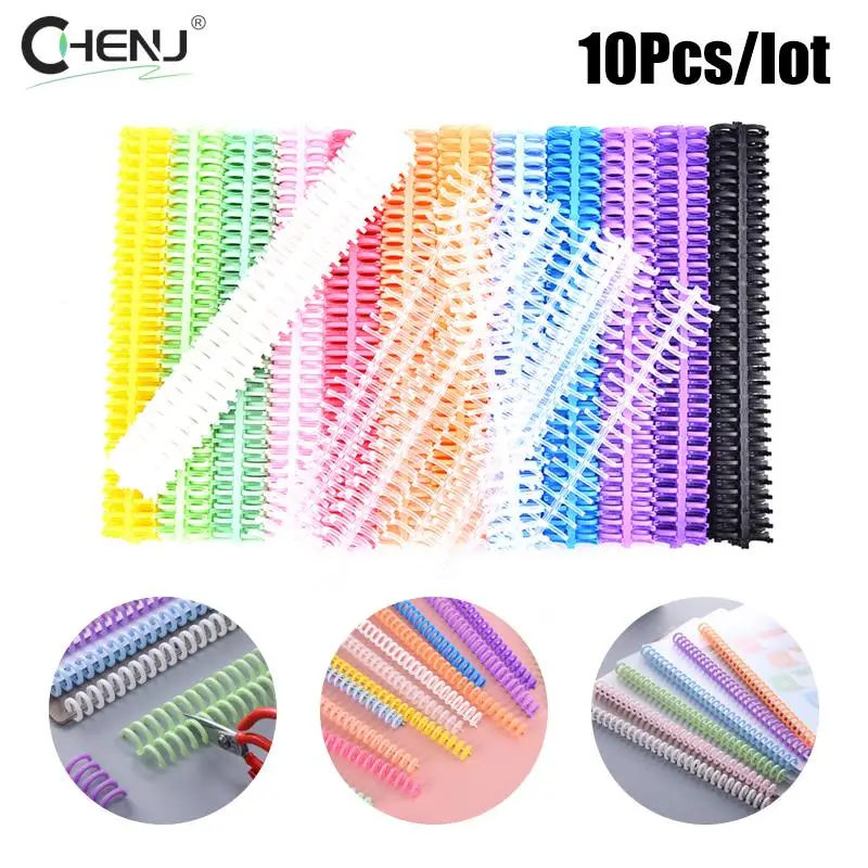 10Pcs/set 30 Holes Circles Ring Loose-leaf Paper Book Scrapbook Album Binder Spiral A4 Notebook Binding Clips