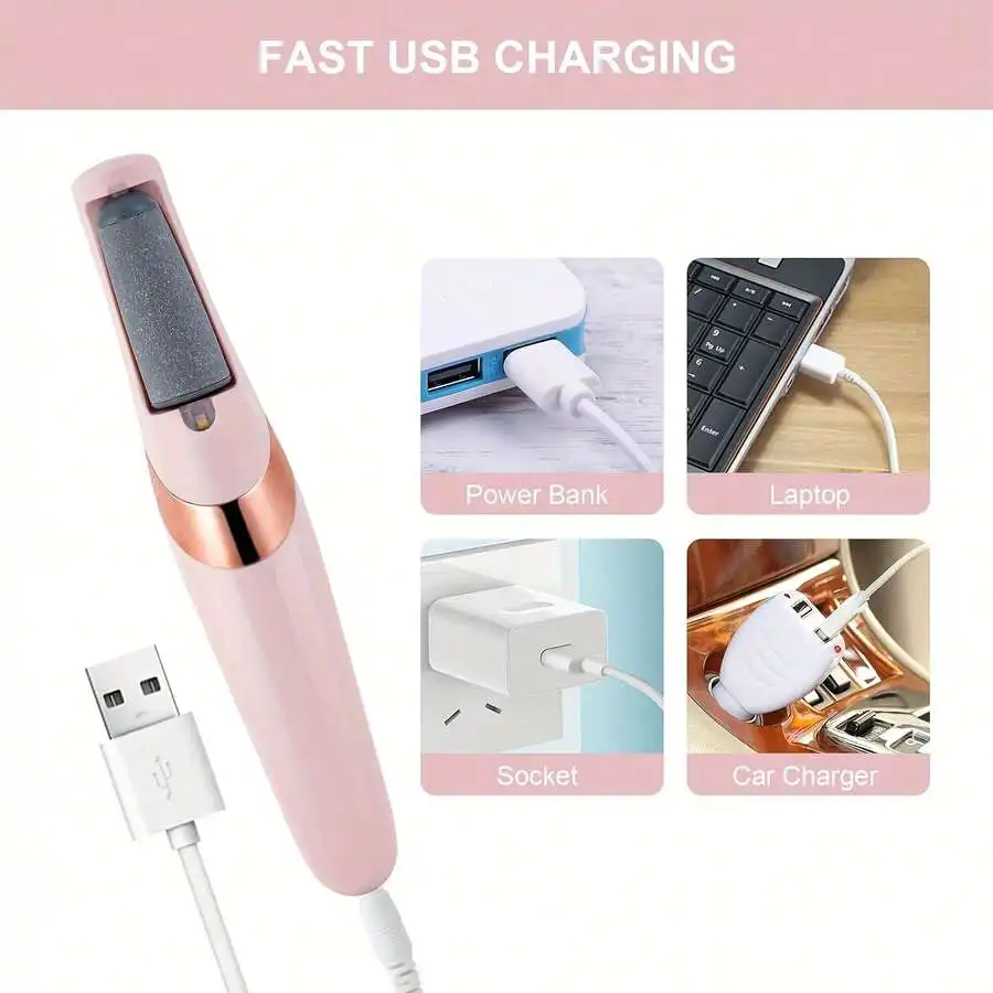 

Remover Foot Skin Care , Pedicure Kit Pedicure Tool Electric Foot File For Feet Dead Hard Cracked Dry Skin Pedicure Tool -Mom Gifts Valentines Gift Boyfriend Gifts Valentine Day Gifts Pink Cute St Patrick Day Electronic Foot Files 300mAh