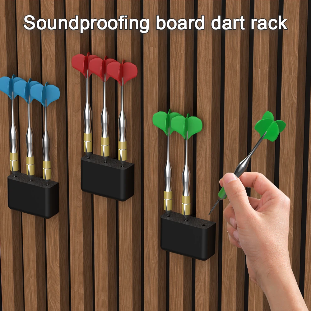 1 Soundproof Panel Dart Rack - A drill-free dart bracket for soundproof panels, a practical rack for home studios and office sto