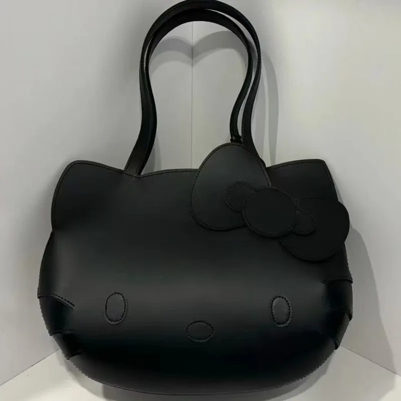 

Sanrio Hello Kitty Shoulder Bag Y2K Sweet Girl Trendy Simple Versatile Large Capcaticy Handbag Japanese Style Aesthetic Tote Bag