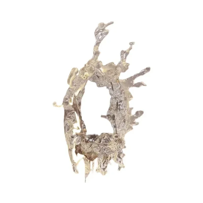 

Hot sales Internet Celebrity Art Ruishui Mirror Living Room Wall Lamp Water Drop Decoration Flower Dressing Mirror Hotel