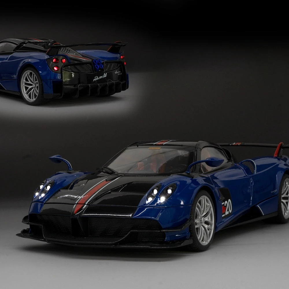 

1:18 Pagani Huayra BC Blu интеллект/конфетно-синий с карбоновыми акцентами, модель автомобиля 1/18 от Autoart