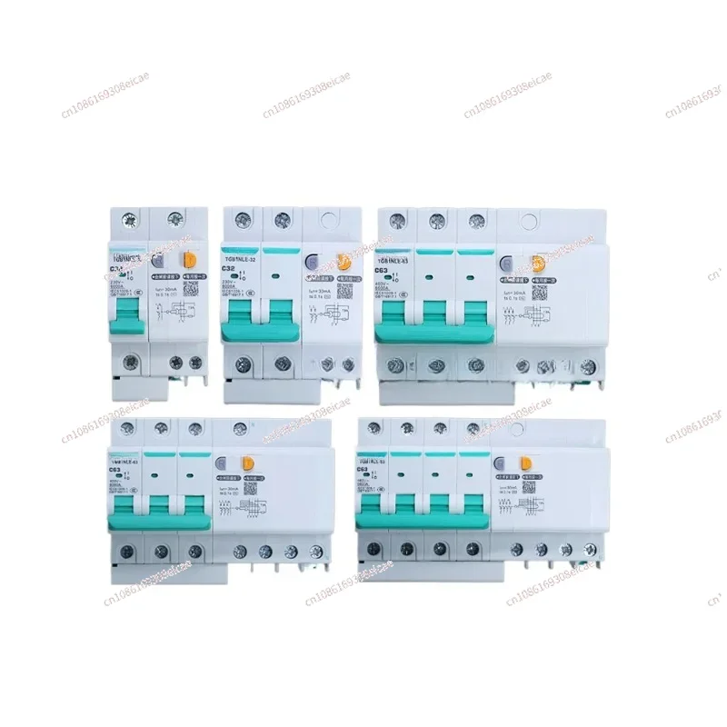 

household leakage protection air switch with leakage current 25A air conditioning circuit breaker 2P63A three-phase