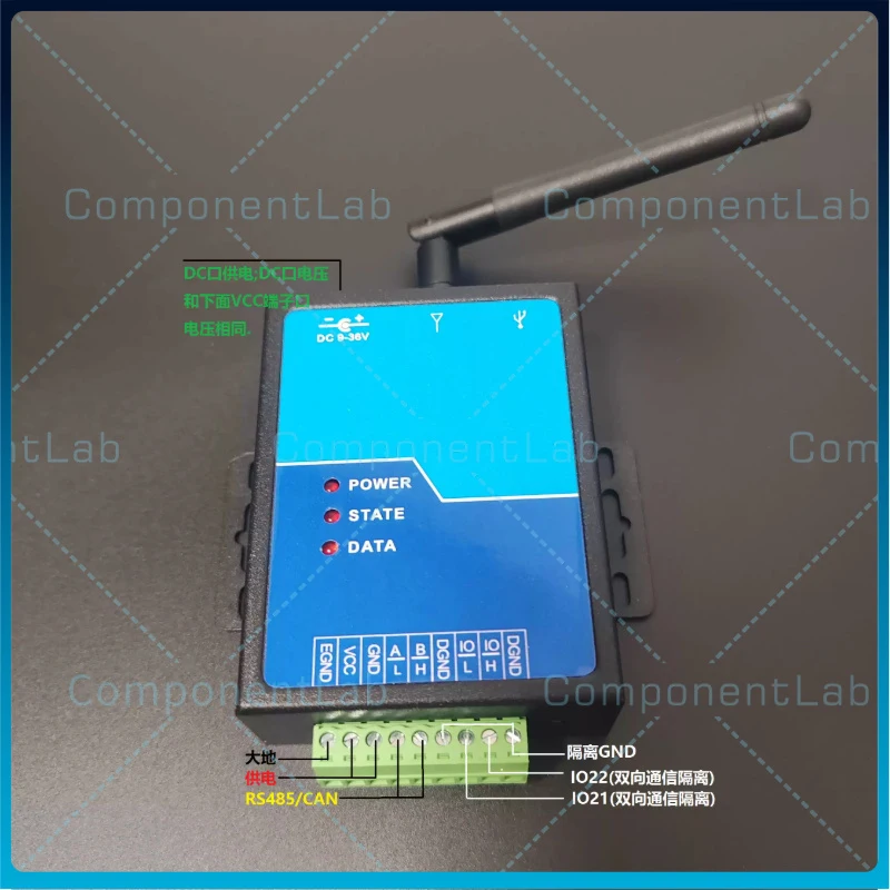 ESP32 WiFi Bluetooth to CAN RS485 Bus Converter Module Modbus RTU TCP Slave Mode Support Secondary Development