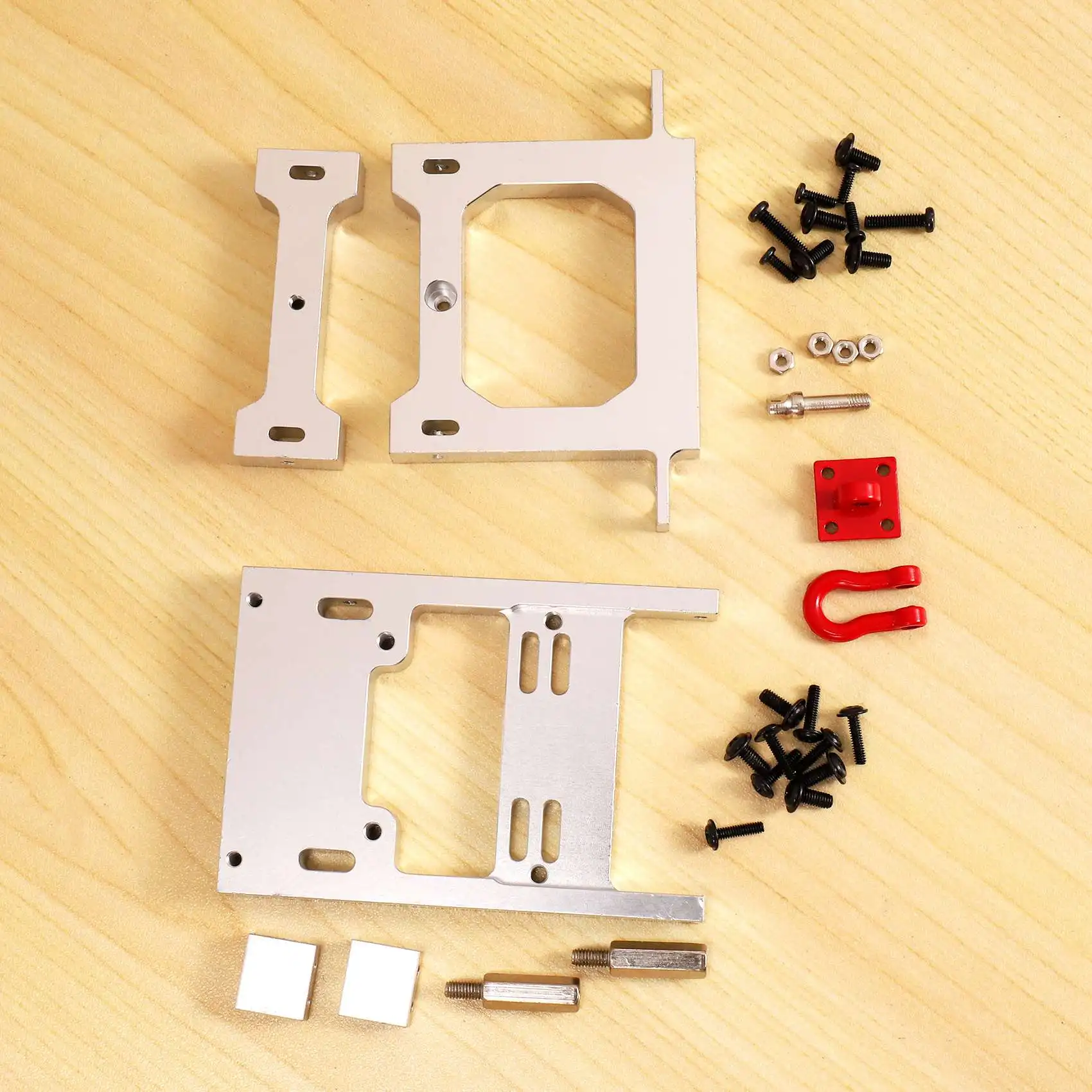

BEDW-Metal Rear Bumper Servo Fixed Mounting Bracket Upgrade Parts For WPL B14 B24 B16 B36 C14 C24 1/16 RC Car