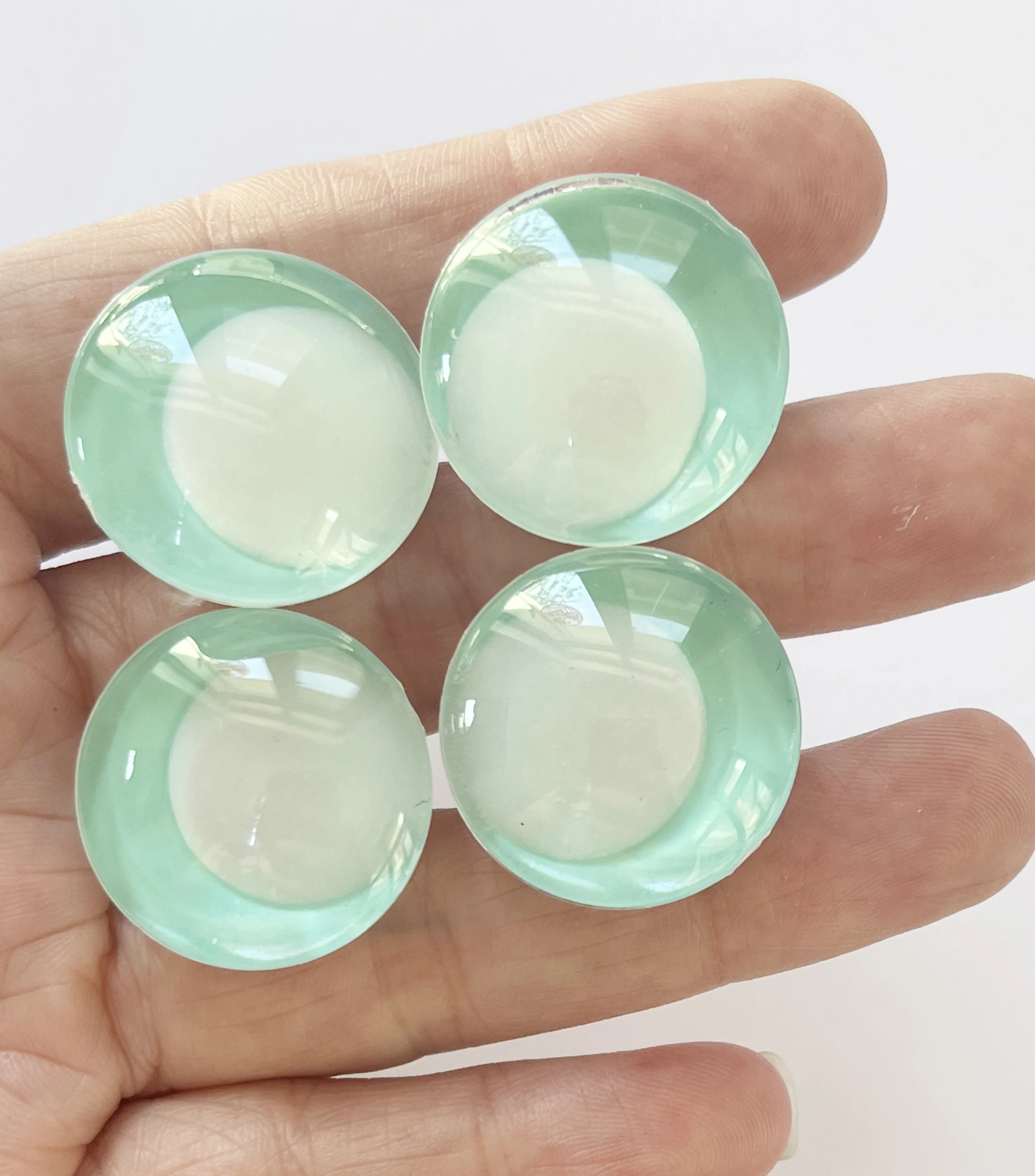 10 Paar Leuchtende Pupillenaugen 20MM 25mm 30mm 3D Komische Runde Glitzer-Spielzeugaugen mit Leuchtscheibe und Hartem Unterlegscheibe – Detail 3