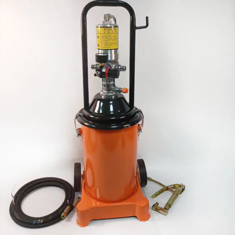 High Pressure 12l Air Operated Bucket Grease Pump Auto Grease Pump Pneumatic Lubricator Gun