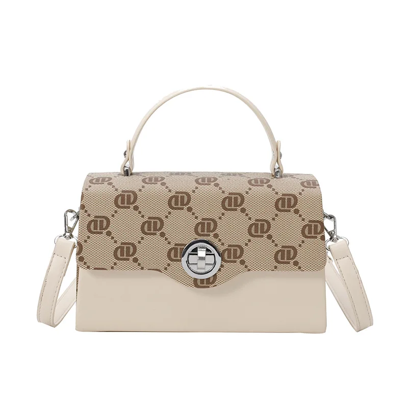 

2025 Latest! Women's Patchwork Color Block Box Tote - Large Capacity, Versatile Shoulder/Crossbody Bag, Trendy Handbag
