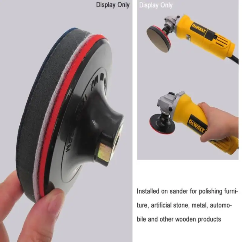 

1 шт. 4-дюймовый красный фон с внутренними зубами, электрический полировальный диск M10, пластиковый шлифовальный диск для полировального круга