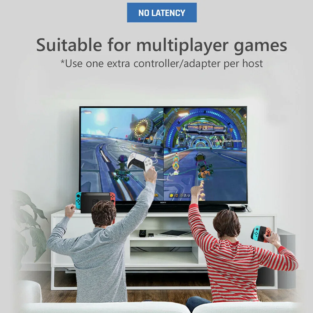 Coov DS50 pro for Dualsense PS5 Controller to for PS4/Nintend Switch/PC Adapter Multi Player the Games on for PS4/Switch Console