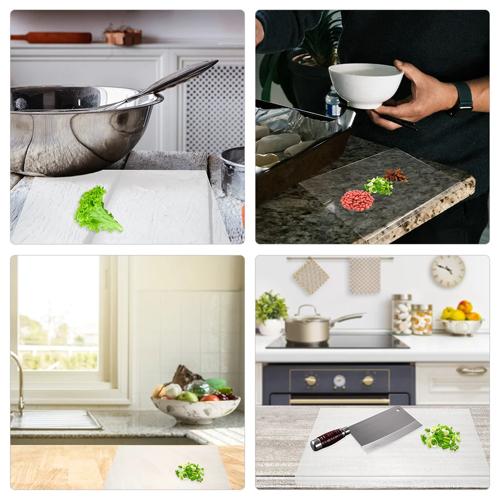 

Acrylic Cutting 45x35x3cm Kitchen Prep Non Slip Safe Easy Use Vegetable Kitchen Cutting Board Meat Fruit