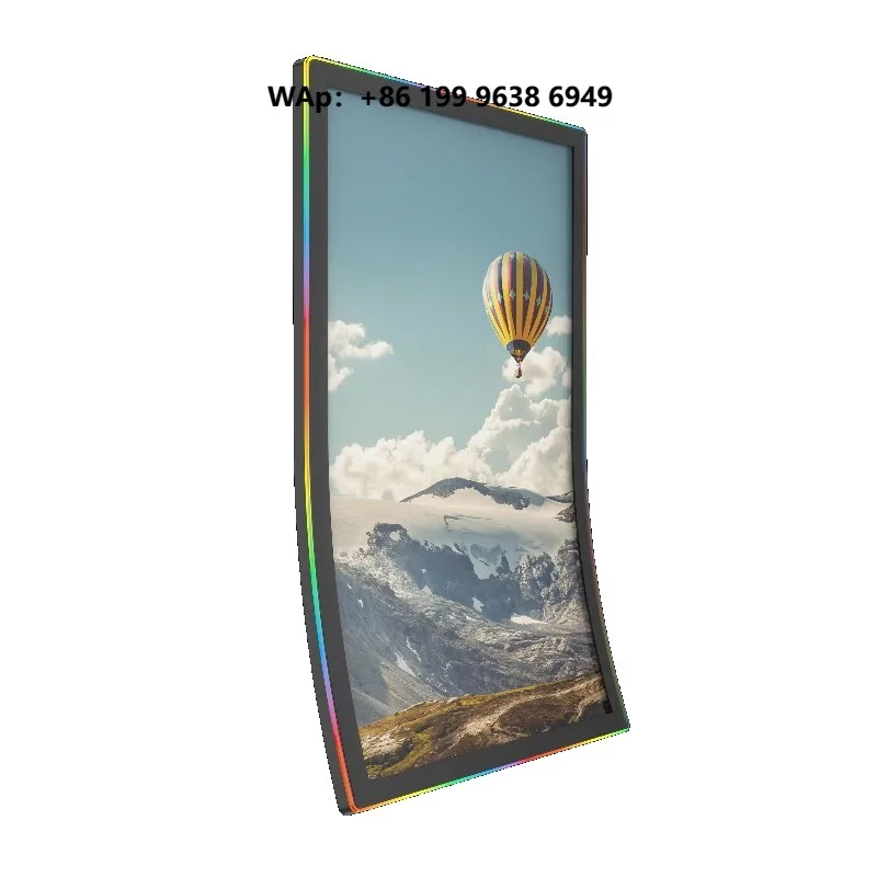 LCD screen 55 inch curved screen  video high brightness capacitive touch screen electronic game console