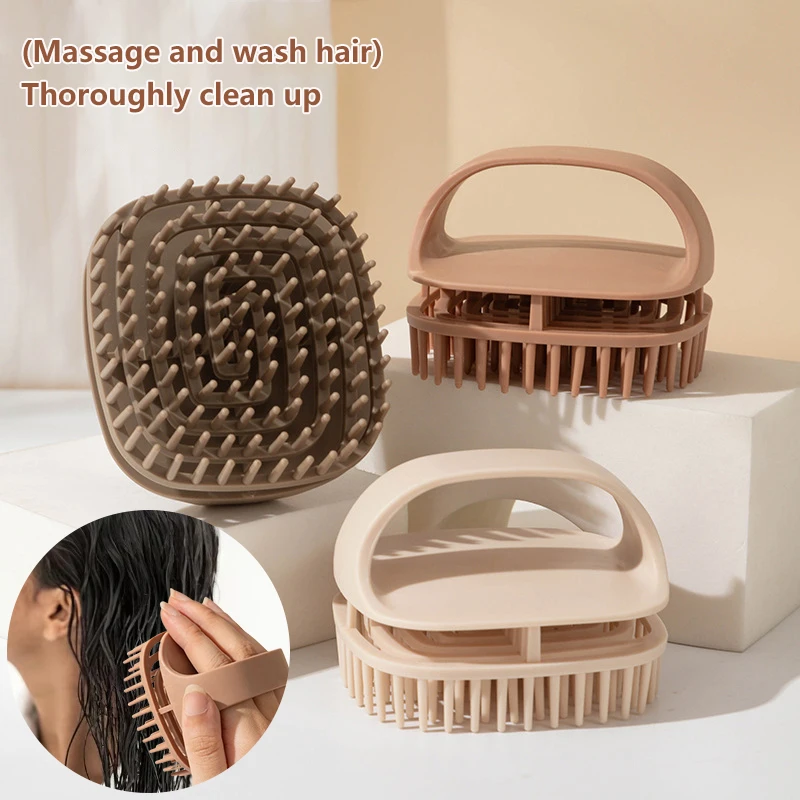 Shampoo and Scalp Massage Brush For Hair Cleansing, Dandruff Control, and Scalp Exfoliation in Home and Salon Use