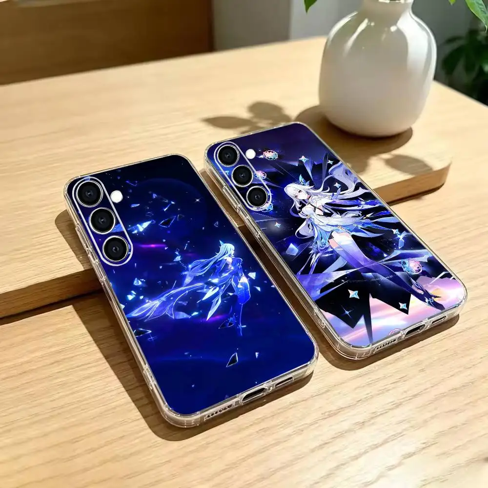 classic Skirk Genshin Impact Phone Case Transparent Soft Case For Samsung A73,A72,A71,A70,A51,A52,A53