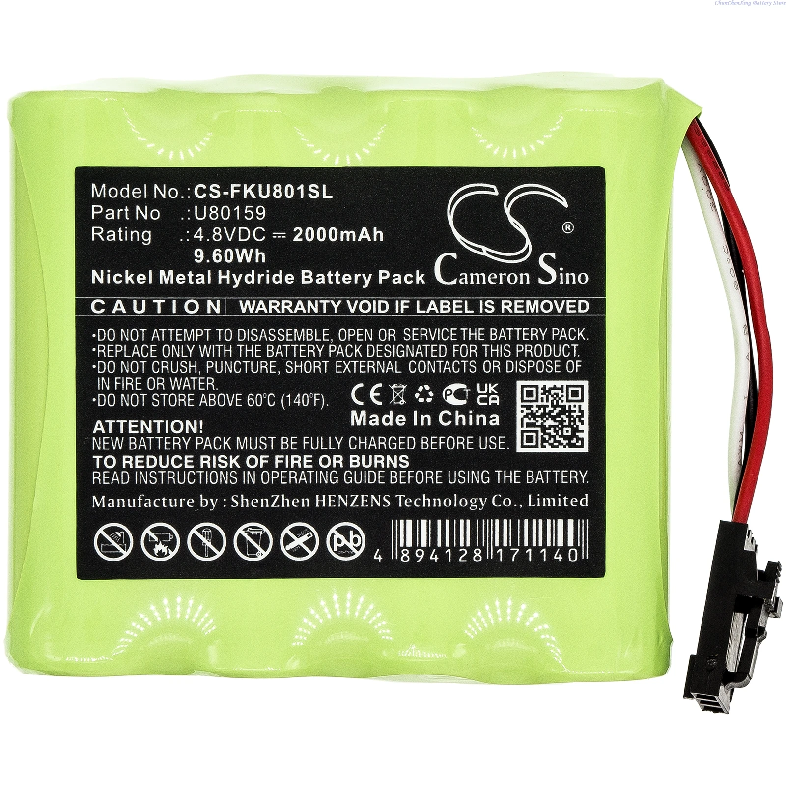 Cameron Sino 4.8V 2000mAh battery U80159 for Fluke 2411129 +TOOL