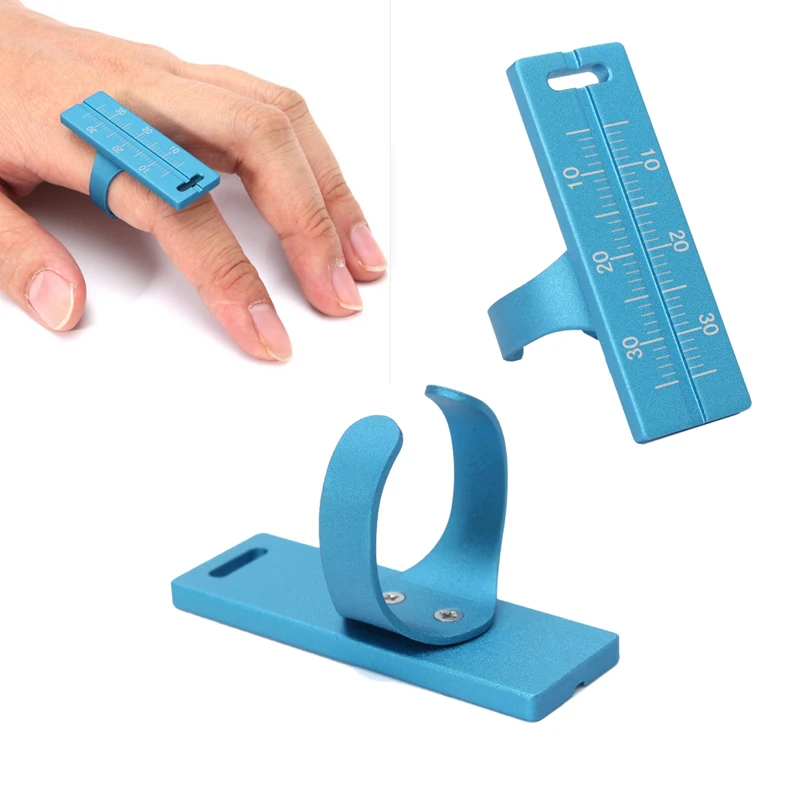 Dental Endo Finger Ruler –  Aluminium Alloy Endodontic Measuring Scale for Root Canal, Dentist Instrument Tools